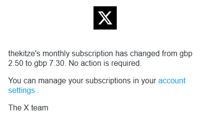 ChrisWilliams_X's tweet photo. @thekitze I subscribed on X, $3 that's well worth it, literally 5 minutes later, this email. 🤔 https://t.co/3p6hgCFAe8