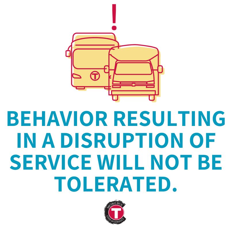 The #MetroBus Code of Conduct has been established to enhance safety for customers/staff and promote proper use of facilities/services.
Disrupting service could result in immediate and/or permanent removal from Metro Bus services and property.
ridemetrobus.com/home/code-of-c…
