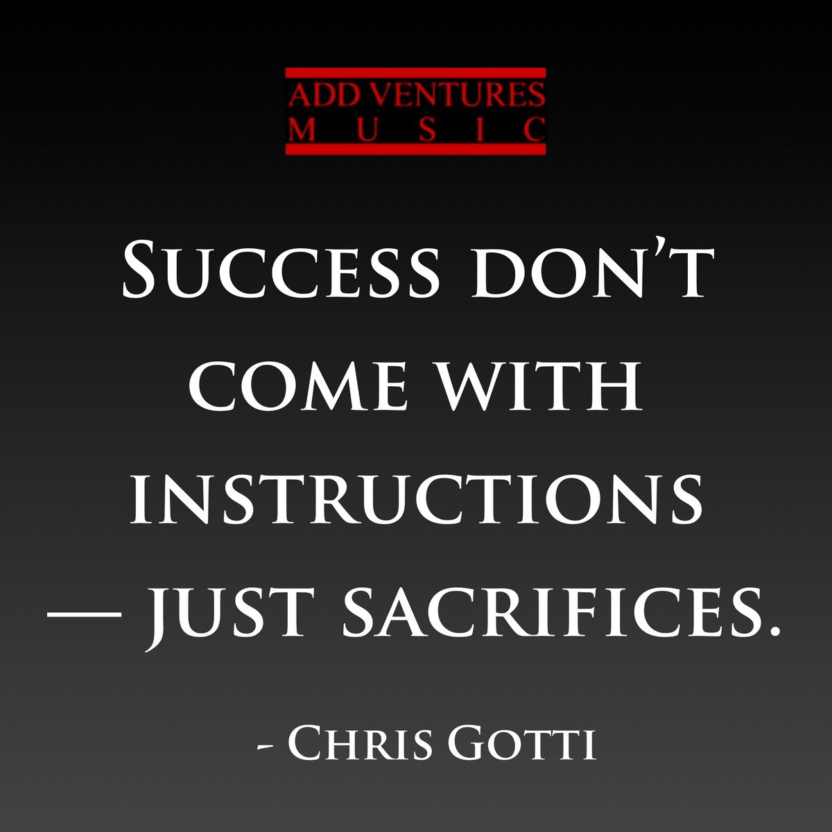 They want the results but freeze when it gets real.
You say you want success? Cool. What you willing to give up for it? 🤔

#ChrisGotti #AddVenturesMusic #MotivationMonday #BossTalk #EarnIt