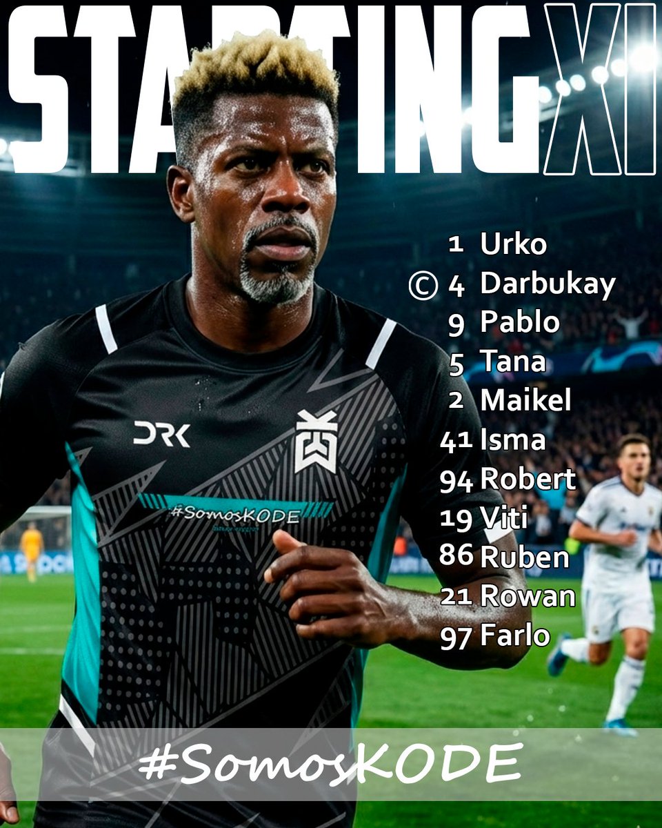 KodeGamingES's tweet photo. STARTING XI.

#SomosKODE #SomosAlicante https://t.co/bRIQOiPvQj