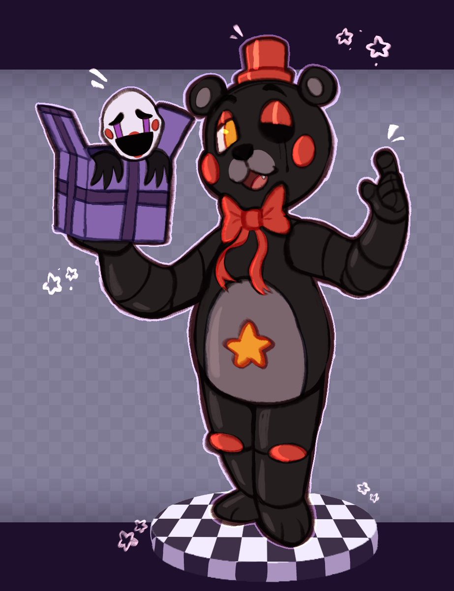 valviable's tweet image. comfort character art

#lefty #marionette #fnaf