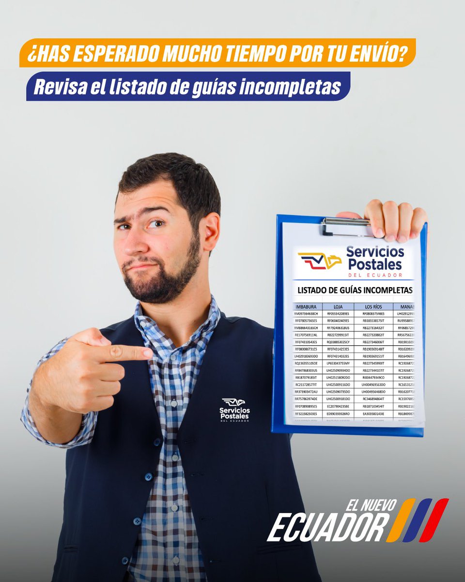 Servicios Postales del Ecuador🇪🇨 tweet media