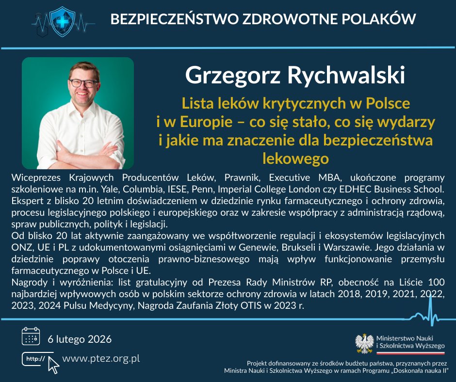 PTEZorg's tweet photo. 💊 75% leków w UE pochodzi z Chin i Indii. Kryzys w dostawach = zagrożenie dla zdrowia i bezpieczeństwa narodowego.
Grzegorz Rychwalski pokazuje, jak Polska może zbudować suwerenność lekową i strategiczną odporność farmaceutyczną. 
#Farmacja #BezpieczeństwoLekowe #PTEZ https://t.co/mvMDERIIdI