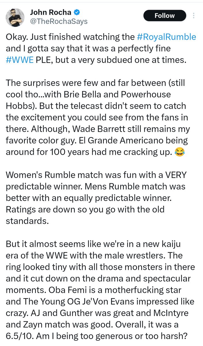 BigShus_Cards's tweet photo. @TheRochaSays @therealwilson05 Hey look, you watched the royal rumble adding money to said trump loving WWE. Way to support them and Trump! 😂😂😂 https://t.co/VS5N3QESPg