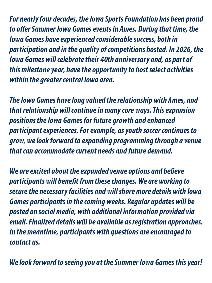 𝟐𝟎𝟐𝟔 𝐒𝐔𝐌𝐌𝐄𝐑 𝐈𝐎𝐖𝐀 𝐆𝐀𝐌𝐄𝐒 𝐔𝐏𝐃𝐀𝐓𝐄
👇 👇 👇
