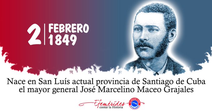Nacimiento del León de Oriente, José Maceo Grajales, quien  entregó su vida a la lucha por la independencia. ¡De esas raíces venimos los cubanos! #CubaEstáFirme