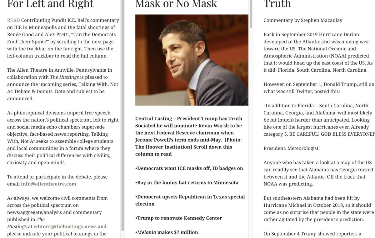 Congressional Dems want DHS agents to wear cameras and ID badges, remove face masks and obtain judicial warrants. House Speaker Johnson (R-LA) likes cams, but not badges or uncovered faces and wants to allow administrative warrants. What do you think? editors@thehustings.news