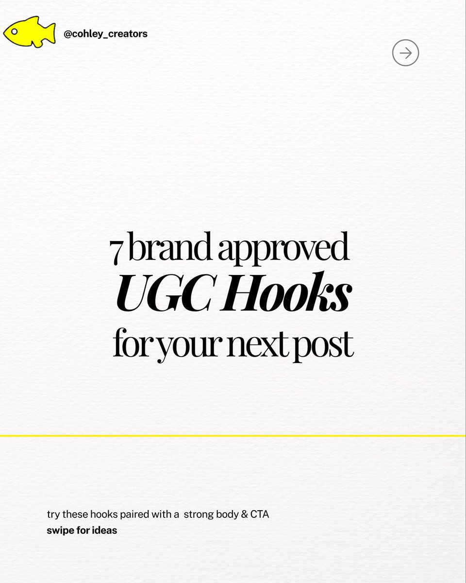 Cohley_'s tweet photo. Part 1: Brand approved UGC hooks to start your work week.
#UGC #UGCCreator #ContentCreatorTips #CreatorEducation #InfluencerMarketing https://t.co/0G1nQikytC