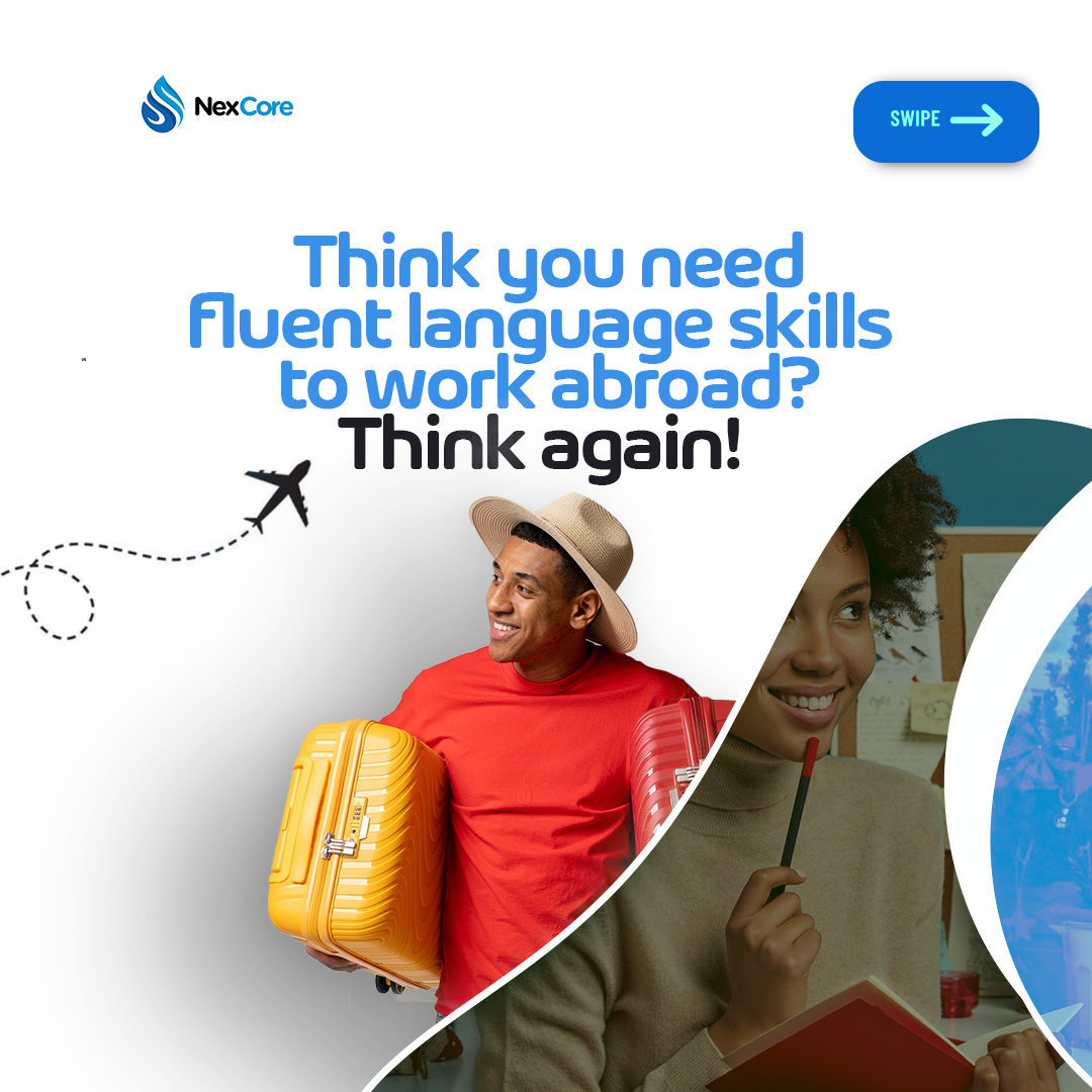 nexcore_ng's tweet image. Dreaming of working in Europe but worried about language barriers? 🌍 Good news with Nexcore Advisory, you don’t need to be fluent to land your dream job.

Start your European career today and open doors to opportunities! Apply NOW

#JobsAbroad #NoLanguageBarrier #WorkInEurope