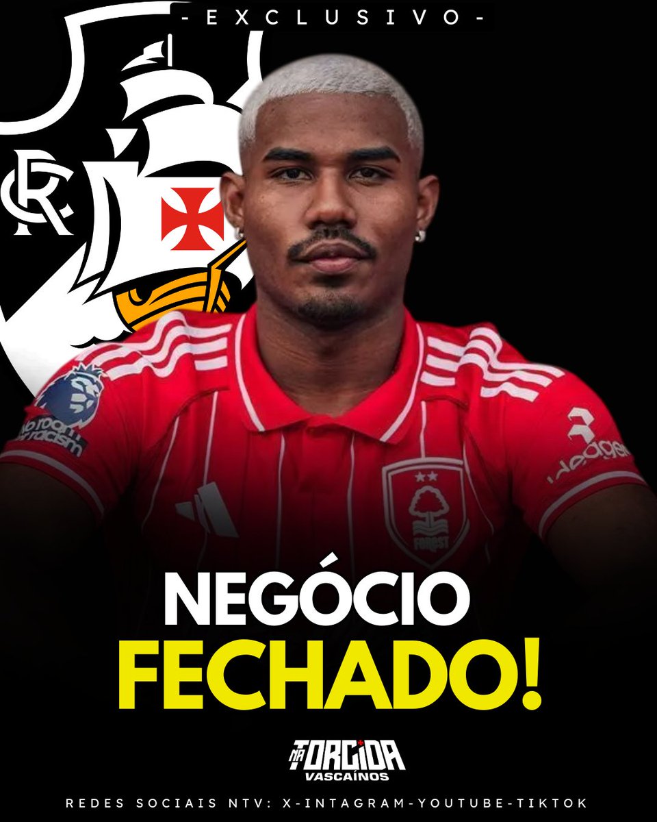 ntvascainos's tweet photo. 🚨 URGENTE: CUIABANO SERÁ JOGADOR DO VASCO!  

Vasco e Nottingham Forest chegaram a um acordo.  

As negociações avançaram muito nas últimas horas, como informado inicialmente pelo amigo @ButecodoAmadeu — e confirmado por este que vos fala.  

Em contato direto com as partes envolvidas, confirmei o desfecho positivo das tratativas.  
✅ Cuiabano será jogador do Vasco!  

- Em breve mais detalhes.

Apuração: @gustavotutinha