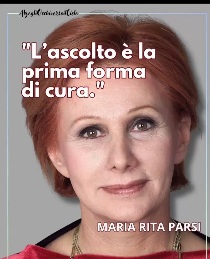Mancherà tanto 
#MariaRitaParsi