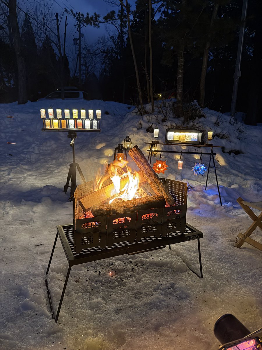 campHIRO29's tweet photo. N.A.O明野高原キャンプ場🏕️
恒例の雪中🏕️ 
RODANとシャンクヒーターで寒さなんぞ吹き飛ばす🔥
 #1月のキャンプを写真4枚で振り返る https://t.co/jLJmkg2MSt
