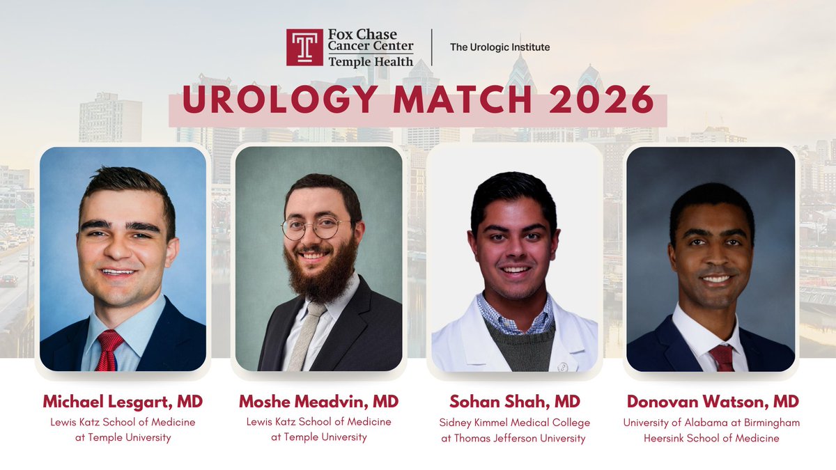 Fox Chase - Temple Urologic Institute: TUH Branch tweet media