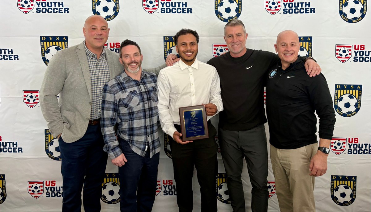 playDEFC's tweet photo. Congratulations to DEFC staff coach Nick Hess on being named DYSA Boys Competitive Coach of the Year. A well-deserved honor that reflects his commitment to player development, high standards, and leadership across the Delaware soccer community. Proud to have you at DEFC, Nick. https://t.co/4IiKyDx90e