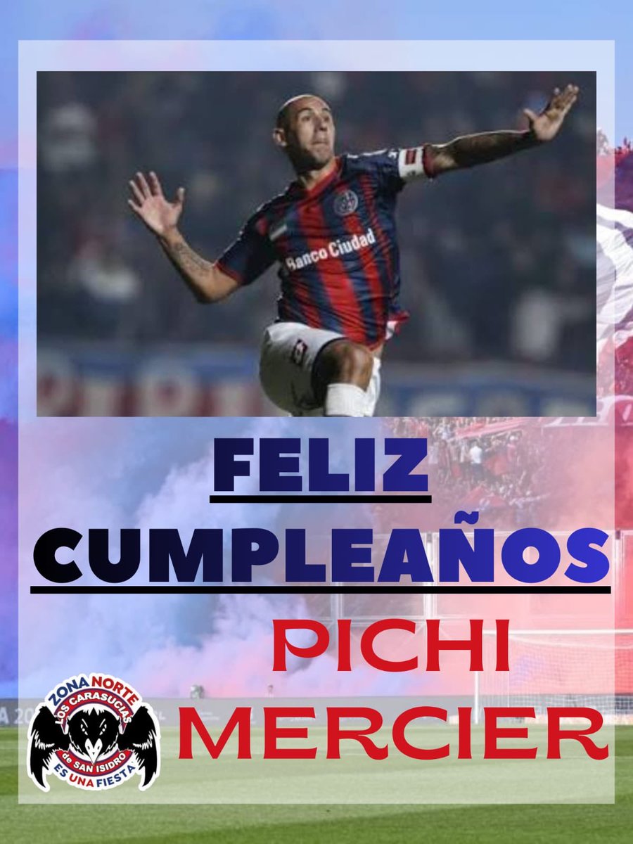 carasuciasSI's tweet photo. Hoy cumple años Pichi Mercier, protagonista de uno de los capítulos más grandes de San Lorenzo.
Desde la Peña, saludamos con mucho cariño para alguien que es parte de eterna de nuestra historia.
¡FELIZ CUMPLEAÑOS CAMPEON!🏆🏅

#ÁreaPrensa
#LosCarasucias 
#ZonaNorteEsUnaFiesta https://t.co/dSXLTjo5eT