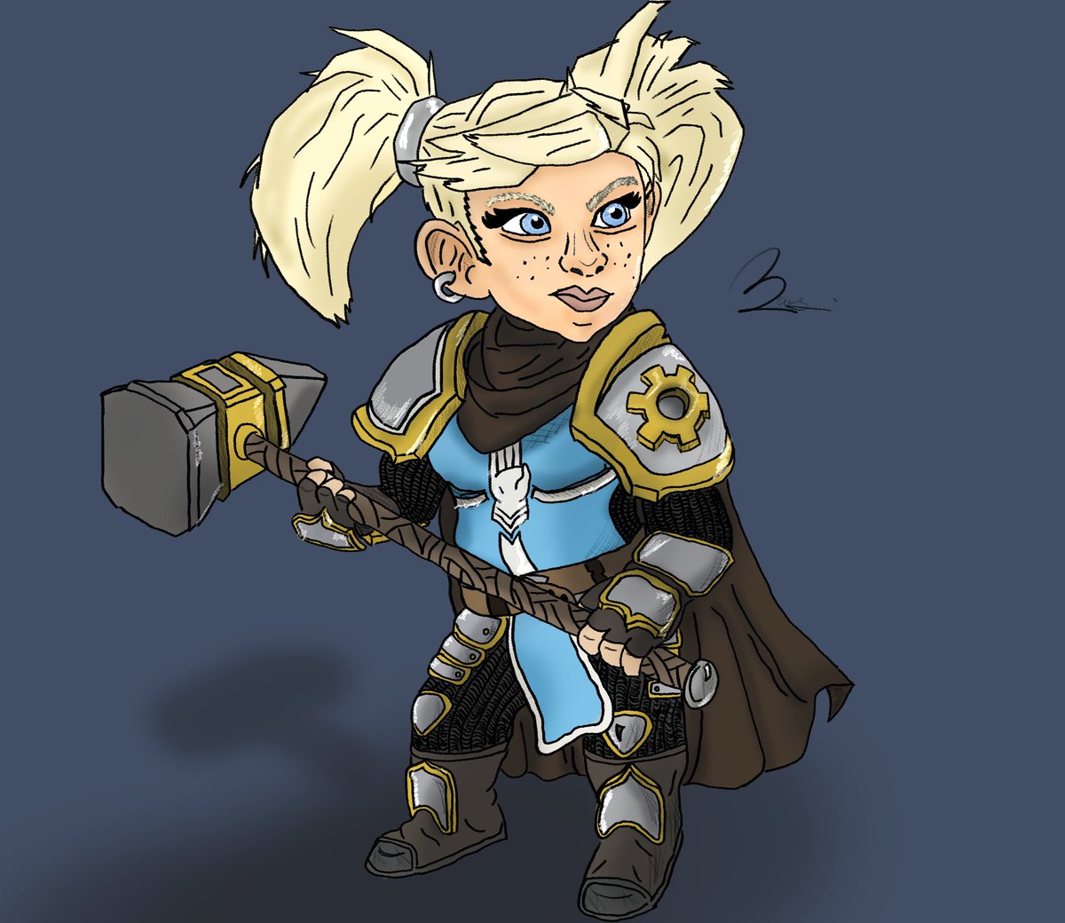 Day 30 of trying to do art: 🎨 

Final day of this 100 day challenge, as I have decided to end it early. I will continue to do art, but privately and at a slower pace. My only goal was to be able to draw my own OC. A big thank you to those who supported me along the way.