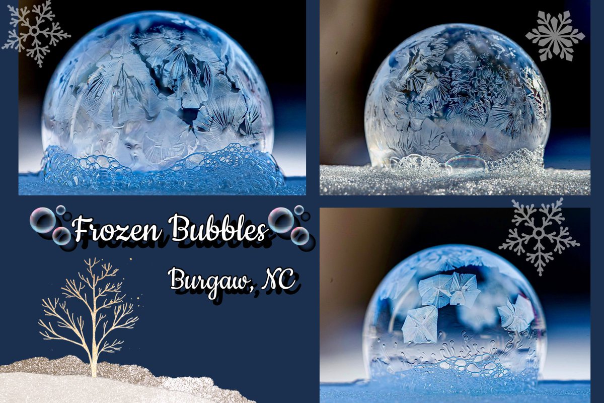 BurgawWx's tweet photo. Frozen Bubbles! Cool designs at 15°F.
🫧Mix🫧
1 cup warm H₂O
3 tbsp dish soap
3 tbsp corn syrup
2 tbsp sugar
Cool to room temp.
Blow w/ straw or use cookie cutters.
#BurgawWx
#DiscoverBurgaw
#SENCWx
#ILMWx
#PenderCounty
#NCWx https://t.co/HQV4QQu2wy