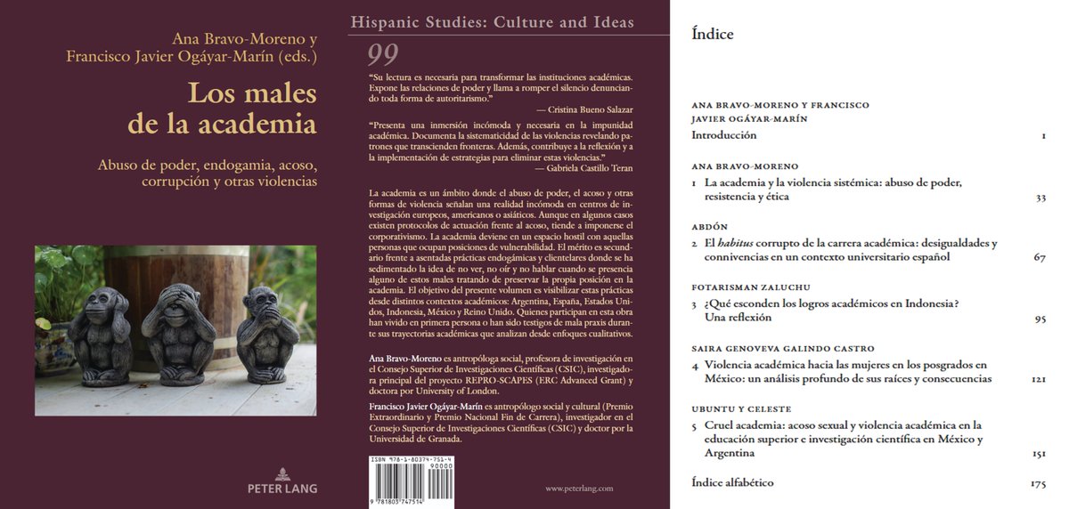 ScieloMx's tweet image. LIBRO: Los males de la academia. Abuso de poder, endogamia, acoso, corrupción y otras violencias

boletinscielomx.blogspot.com/2026/02/libro-… 

Descargar PDF en: peterlang.com/free_download?…