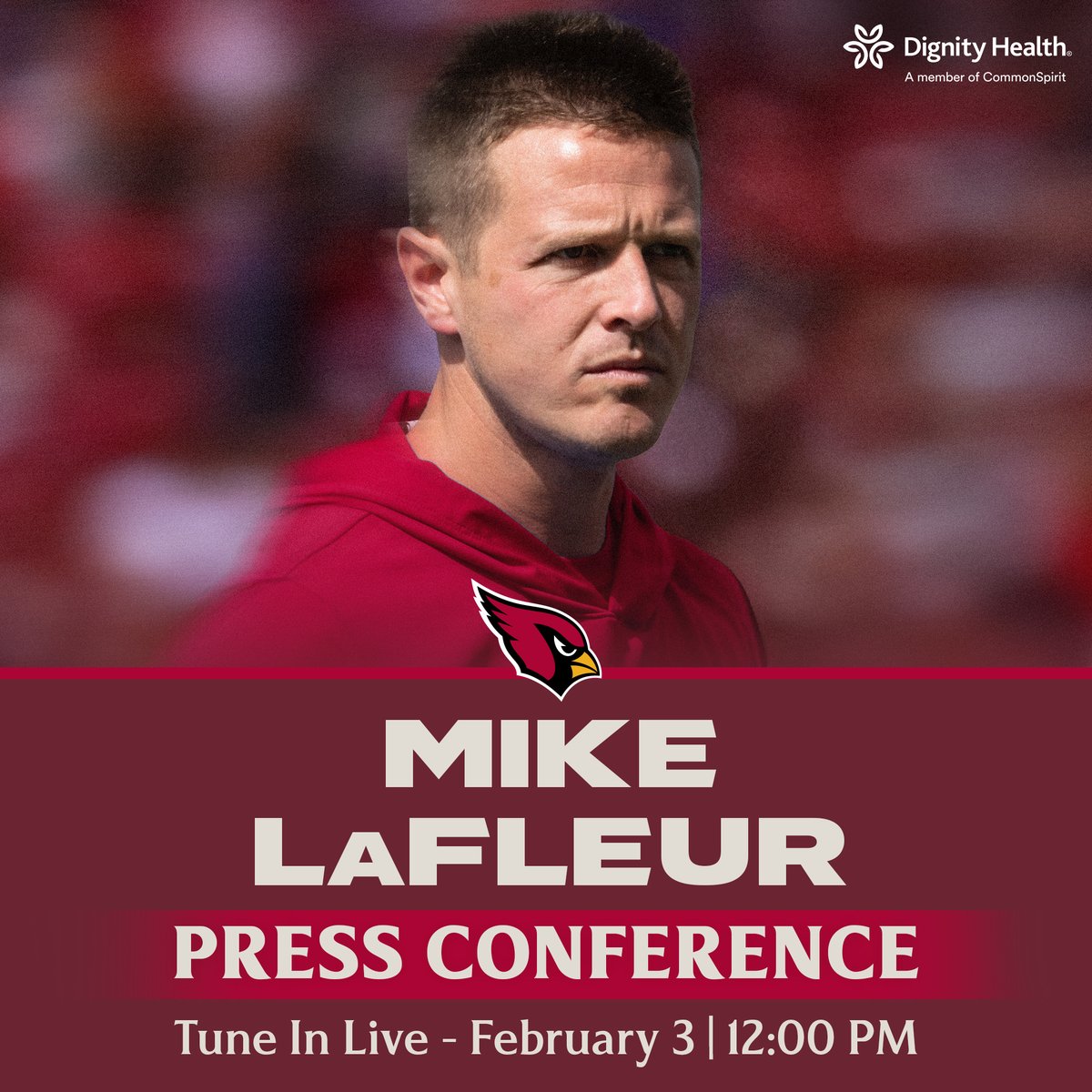 Join us Tuesday 2/3 for the introductory press conference of Coach LaFleur.

📱Stream live in the Cardinals App at 12PM: bit.ly/4tjb8tO