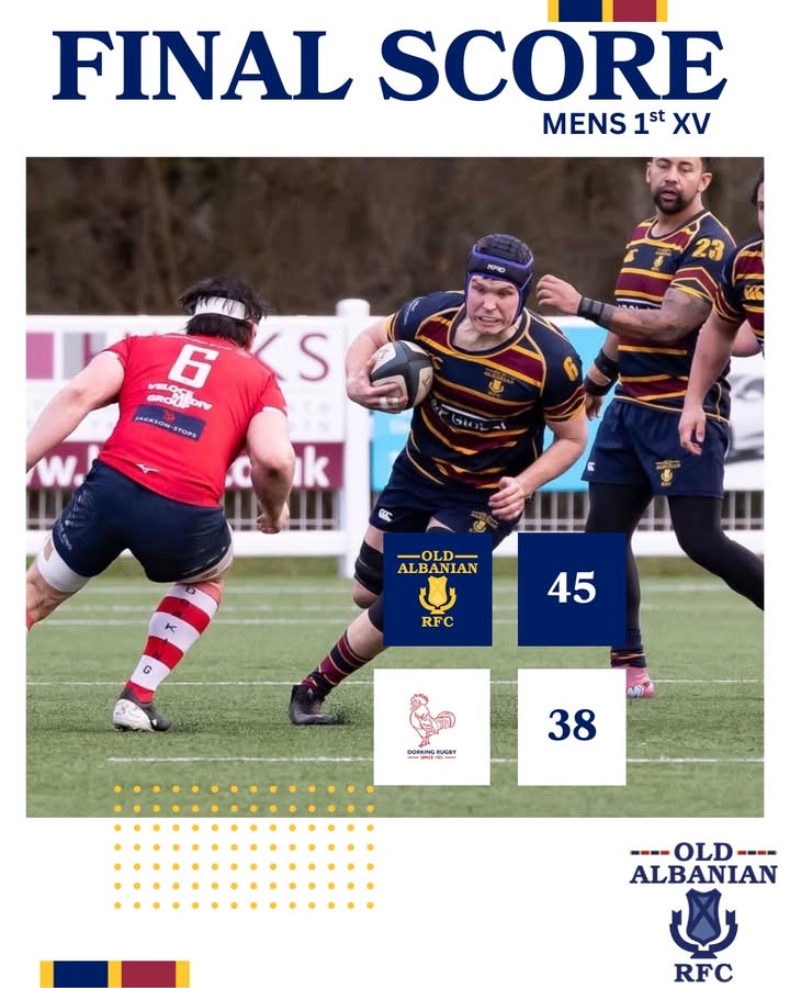 Old_AlbanianRFC's tweet photo. 🎉 Fantastic weekend as all four senior teams triumphed!
M1stXV 45 vs. Dorking 38
Saints 1sts 41 vs. Thurrock Ladies 15
Romans 67 vs. Eton Manor 15
Gladiators 47 vs. The Mount 33
“The OA’s are Happy”
#Rugby #oarfc #stalbans #nat2e #oasaints https://t.co/u144eg32HP
