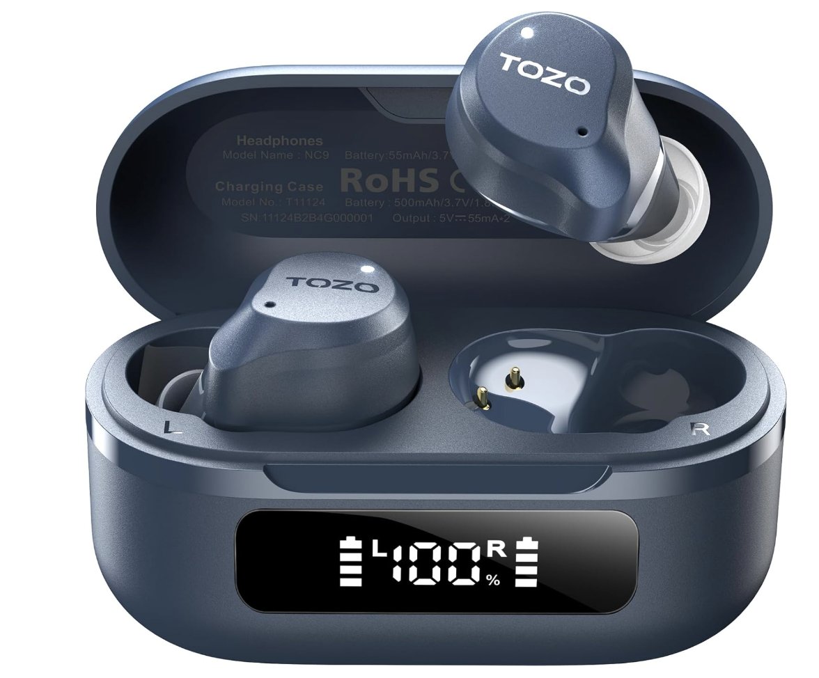 GeekDiscounts's tweet image. Ad: 25% OFF #TOZO NC9 Hybrid Noise Cancelling Wireless Earbuds - USA 🇺🇸 amzn.to/4qUHaKQ
