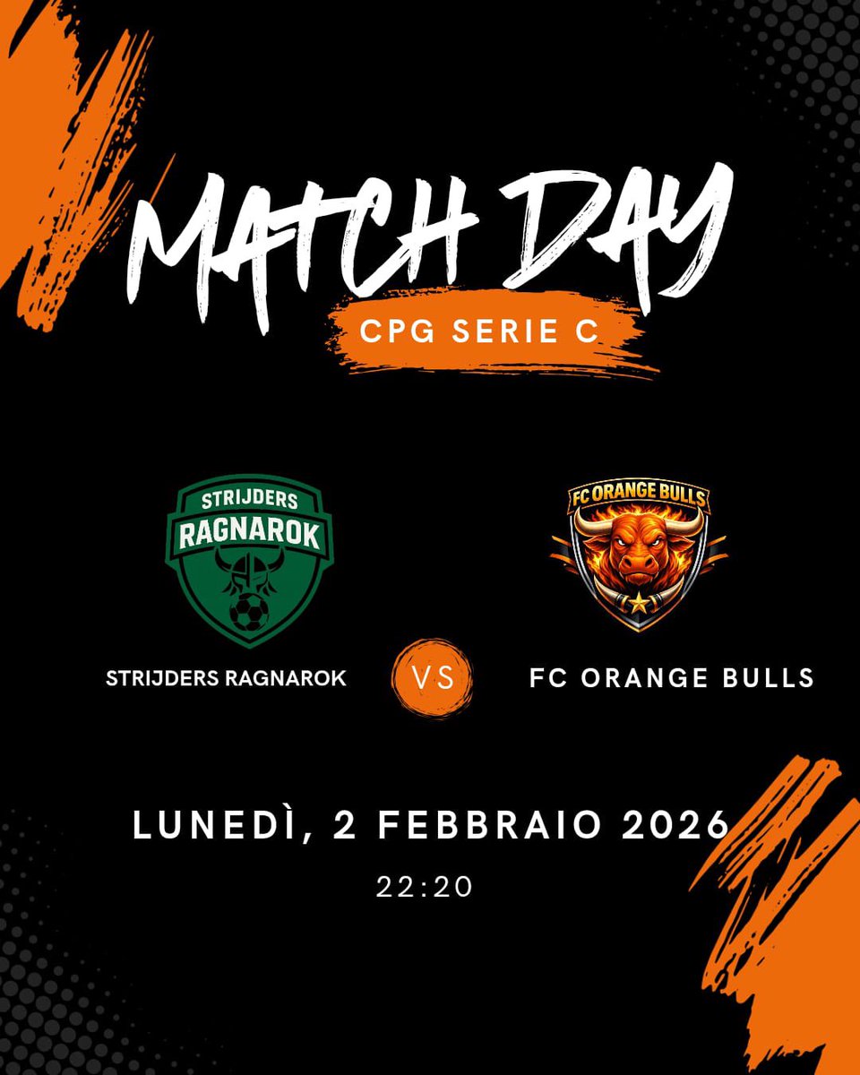 Match Day!🧡💪🏻
<a href="/CPGItaly/">CPG Italy 🇮🇹</a>