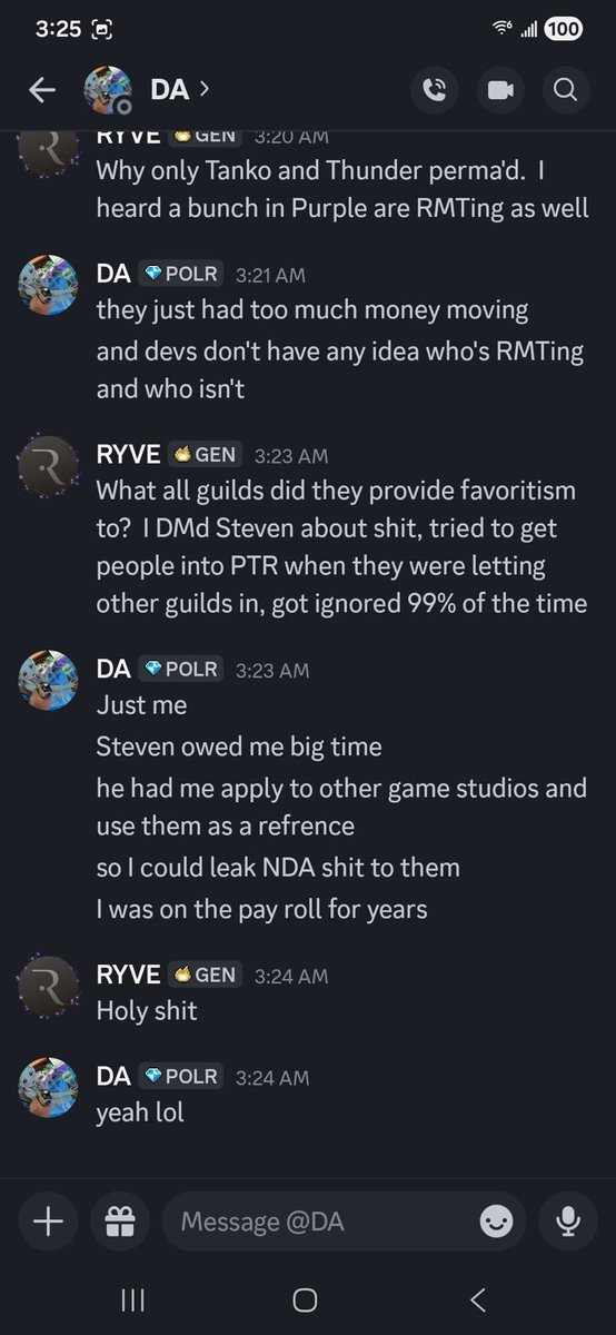 JayOddity's tweet image. Ashes of Creation DRAMA continues

• Alleged DMs from Steven Sharif have leaked
• Steven  insults multiple content creators in private
• A guild leader claims they were unbanned after selling gold due to favouritism from Steven
• Details emerging about Steven being pushed out…