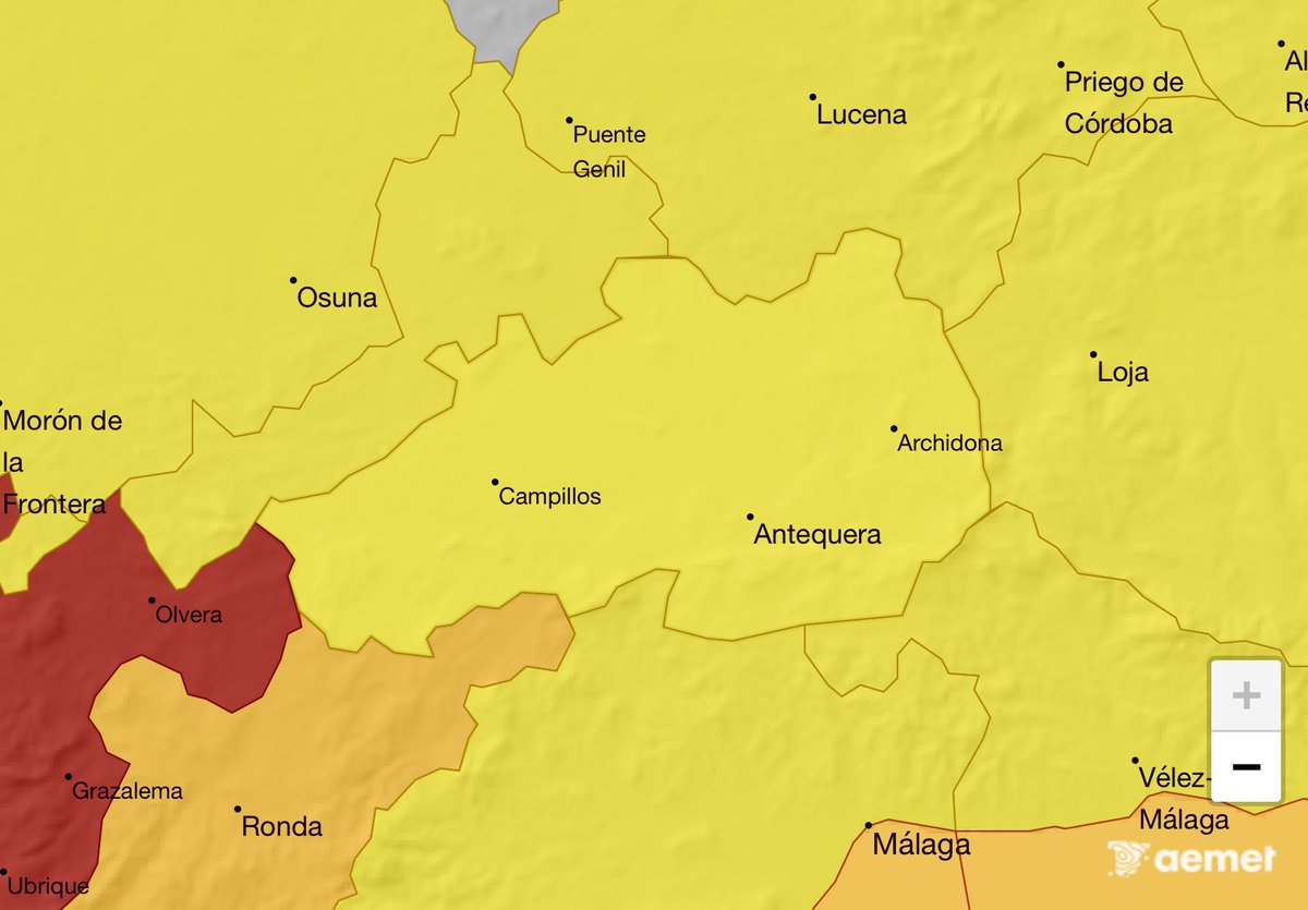 ⚠️ ATENCIÓN | Después de ‘Leonardo’ llega ‘Marta’

AEMET activa para este miércoles AVISOS AMARILLOS por lluvia y viento en la comarca de #Antequera. 

⛈ Se podrían recoger hasta 15 litros por metro cuadrado en una hora con acumulados de 60 litros en 12 horas

💨 Se esperan