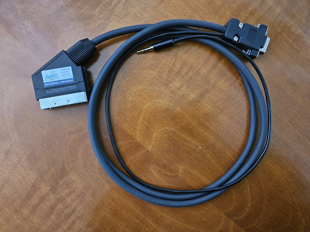 MisirajEduart's tweet image. Cables built during the weekend
- Euro Scart Female to Male 3ft.
- NESRGB, 8pin mini din RGB Scart
- Analogizer VGA to RGB Scart 

Check details on the thread below ⬇️
#rgb #Nintendo #scart #retro #gaming