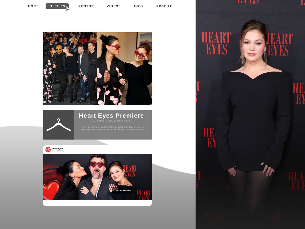 ⠀⠀⠀⠀
⠀⠀  ⠀⠀from addictionsilena's blog
⠀⠀                   ⠀⠀(02.02.26)
            ⋆ ˚｡  Silena at the premiere of 
⠀        ⠀   'Hearteyes' in New York. ୨୧
⠀⠀⠀⠀