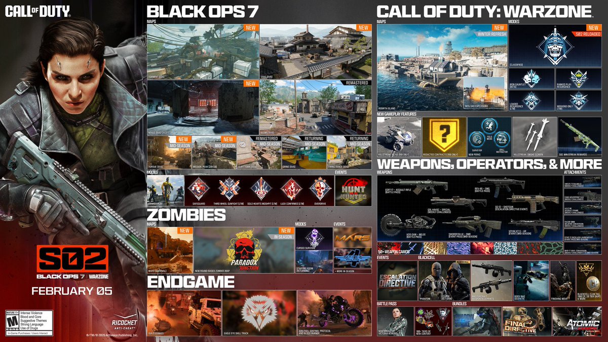 Le 5 février la saison 2 sera dispo sur #BlackOps7