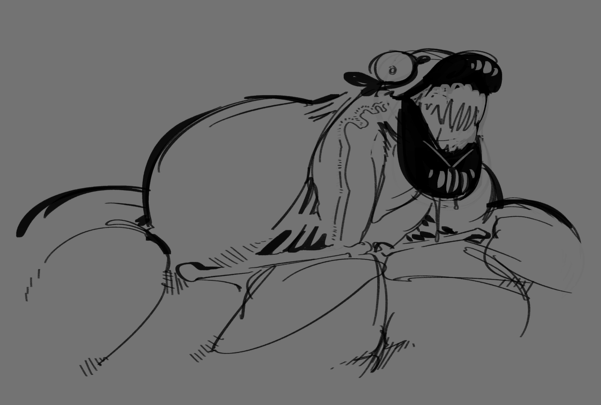 JulieRegBel's tweet photo. my hyper muscle eldritch girl "The Too-Much" 

lore in🧵 https://t.co/NVOJWvqaRj