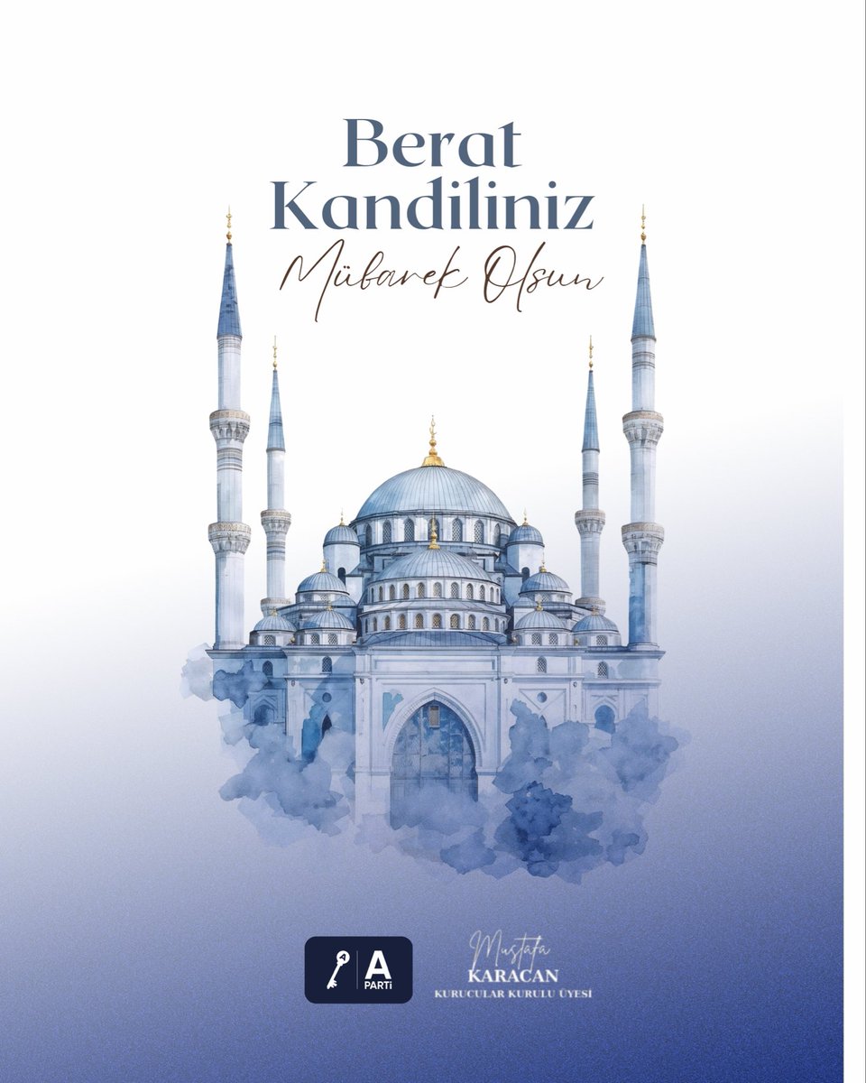 Rabbim beratımızı alanlardan eylesin; yükümüzü hafifletsin, yolumuzu dosdoğru kılsın.

Affına mazhar olanlardan, adaletle yürüyenlerden, millete hizmeti ibadet bilenlerden eylesin. 🤲

Berat kandiliniz mübarek olsun.

#BeratGecesi 
#BeratKandili