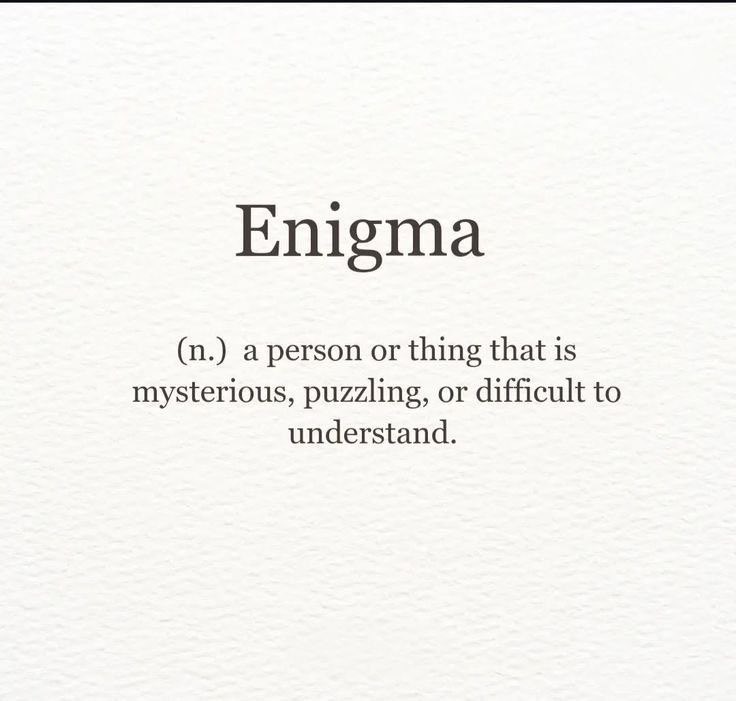 wordsporn's tweet photo. Enigma https://t.co/Tj72i64gPe