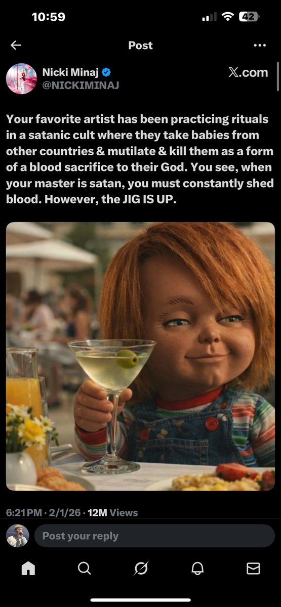 randomly came across Nicki Minaj losing her shit last night …