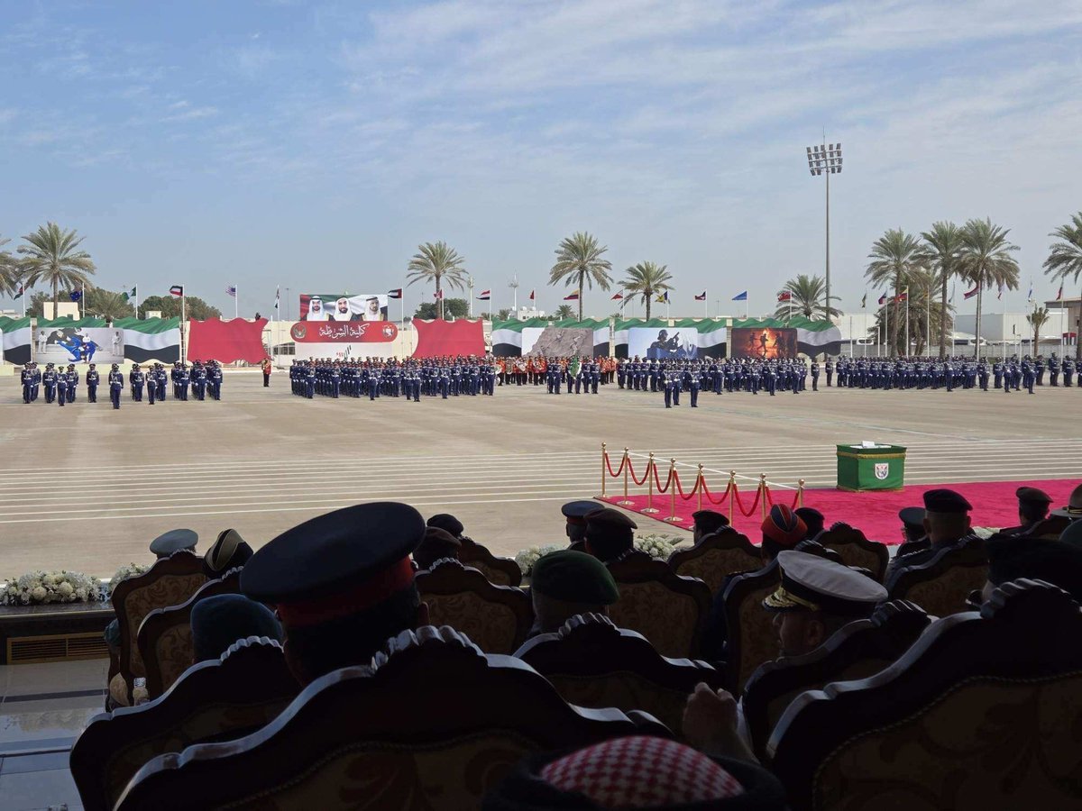 TheIACP's tweet photo. The IACP congratulates the 52 officers from 35 countries that graduated from the 4th iteration of the IACP/@moiuae Police Academy Exchange Program at the Abu Dhabi Police College. Pictured are chiefs &amp; agency representatives that attended the ceremony to honor the global cohort. https://t.co/reijiUYfqR