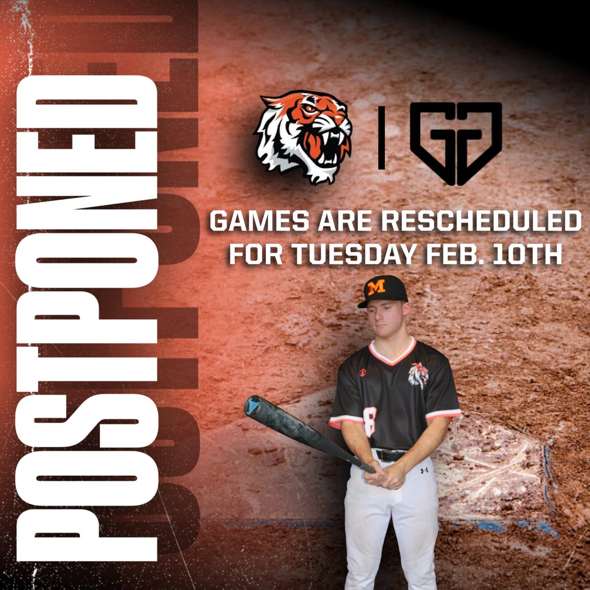 🚨 Tomorrow's game against NEMCC has been postponed 🚨 Tigers will be back in action Thursday Feb. 5th Vs. Shelton State!