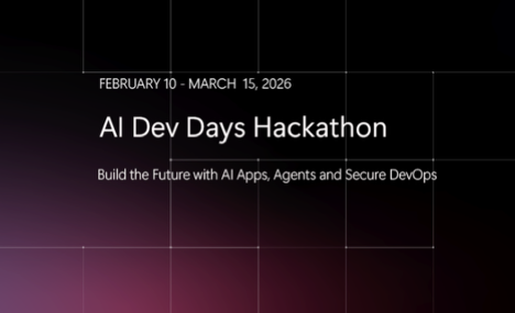 MSFTReactor's tweet photo. Turn your ideas into production‑ready AI apps & agents at the AI Dev Days Hackathon. 

Learn, prototype, & deploy real AI apps and compete for $80K+ prizes - including Microsoft Build 2026 tickets! 

Register for the hack at https://t.co/9wCygpfTTC

#AIDevelopers #AgenticAI #AzureAI #Hackathon #MicrosoftReactor #MicrosoftBuild