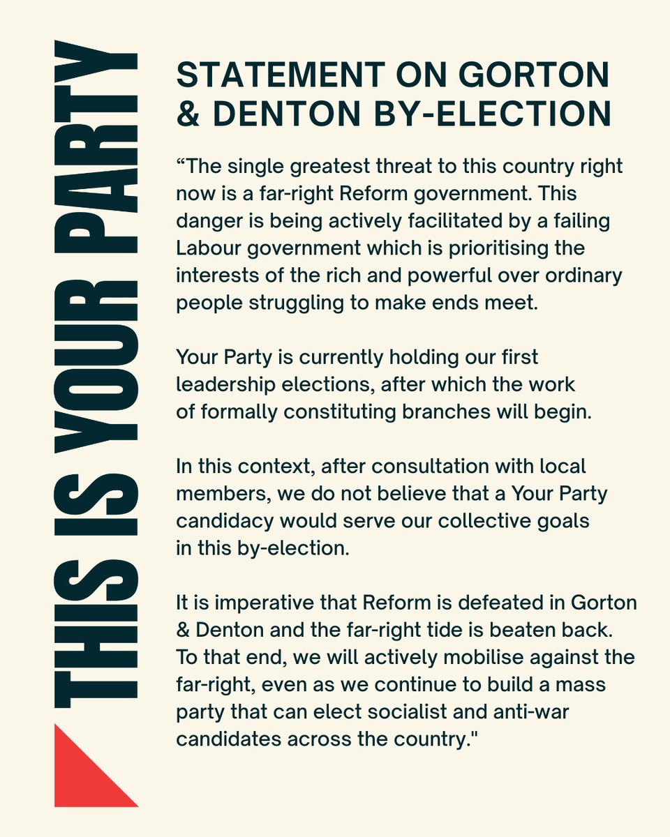 Your Party tweet media