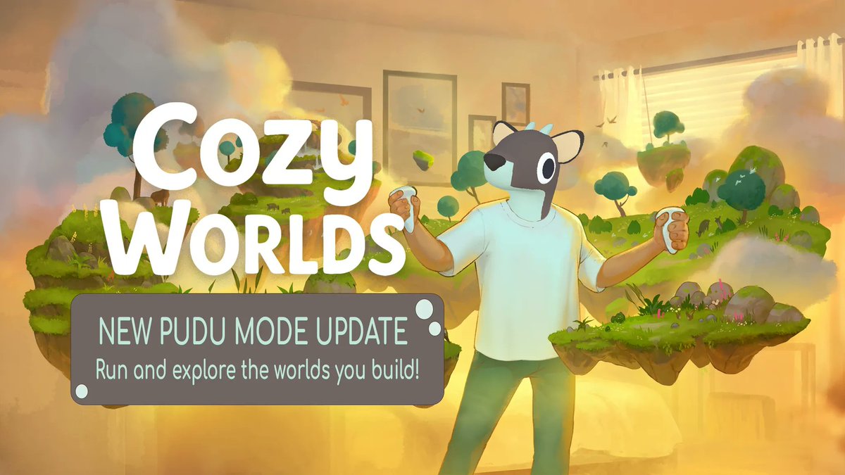 vrtogether_us's tweet photo. the new way to explore your creations - Pudu Mode!

Shrink down to deer-size and navigate your creations in lifesize scale🤩

frolicking is highly encouraged, hope y'all enjoy! :)

https://t.co/p5bEQemvIr

#cozyvr #cozydev #vrdev https://t.co/3uKxaZyCDT