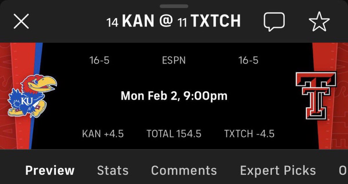 2U FREE WINNER IN TEXAS TECH v KANSAS ⭐️

POSTED THE PLAY TO DUBCLUB. 👀

LIKE + RETWEET &amp; I WILL SEND YOU THE PLAY FOR ABSOLUTELY FREE. 🤝

12-2 2U+ STREAK! 🔥

DONT MISS THIS WINNER. ✅

#GamblingX | #SportsBook