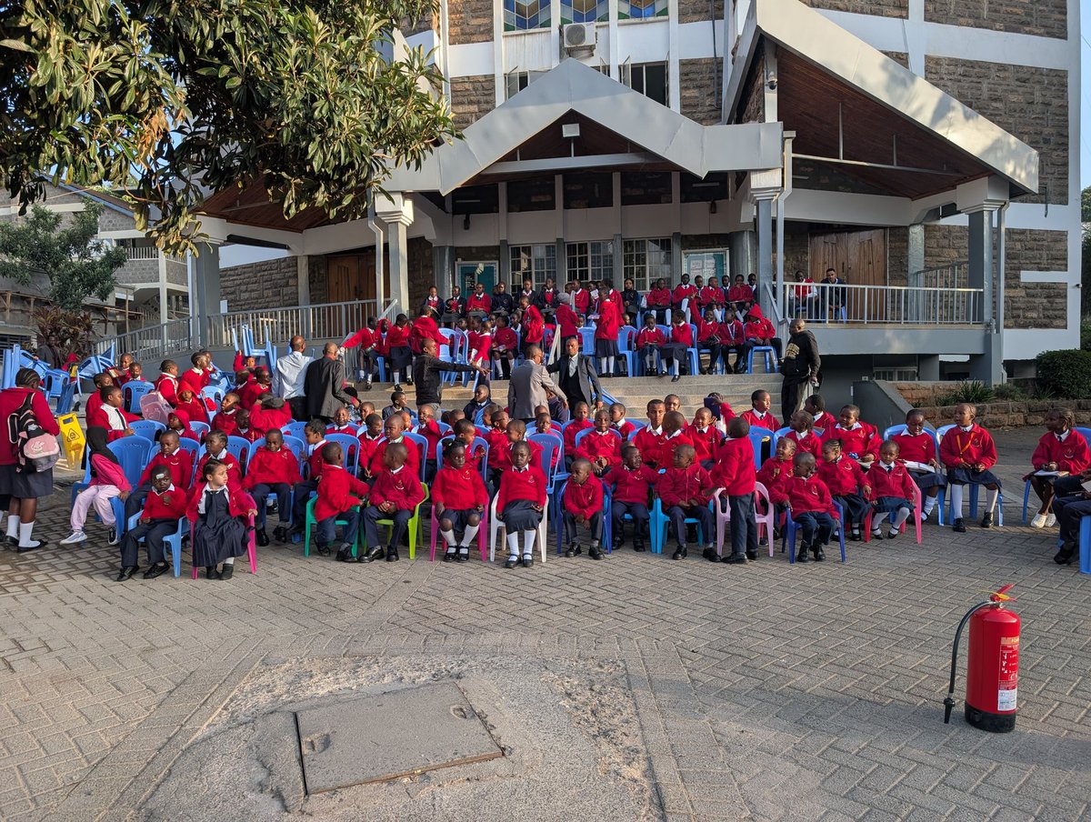 maps_school's tweet photo. Today we successfully conducted a comprehensive fire drill training session for our students and staff. We were honored to have experts from the Kenya Red Cross and the Nairobi City County Fire Department lead the exercise.
#MAPSCommunity #SafetyFirst #FireDrill #AriseAndShine https://t.co/tNpclznBcO