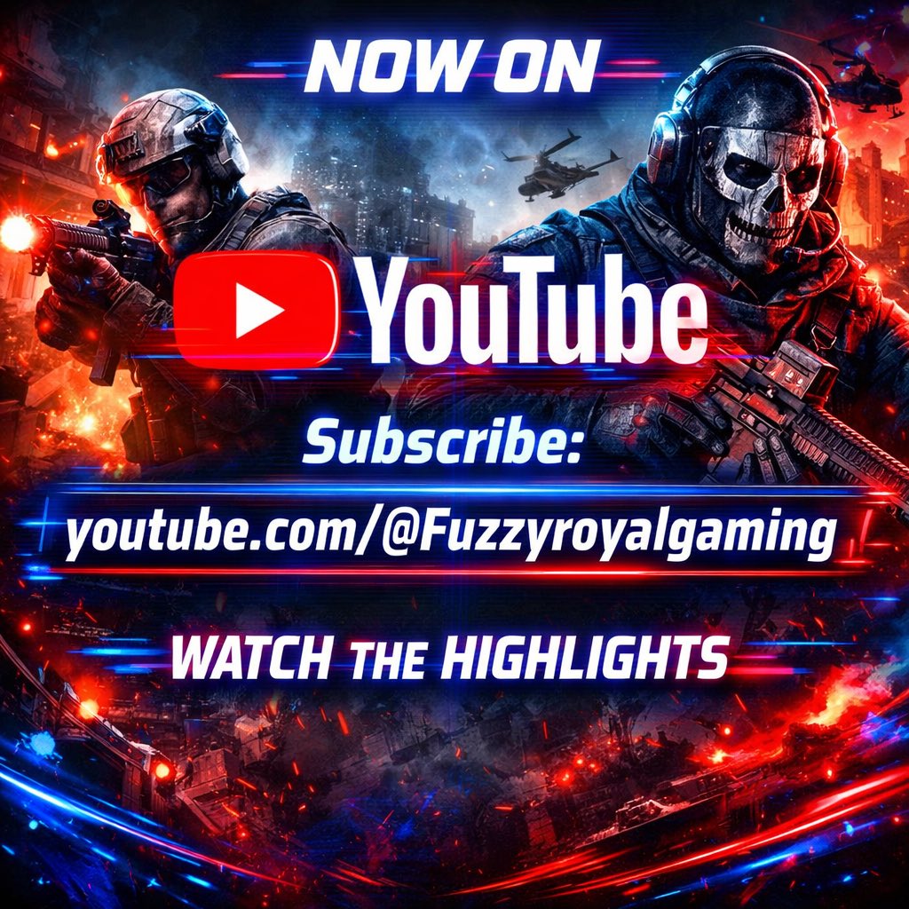 fuzzyroyalgamin's tweet image. 🚨 FuzzyRoyalGaming is NOW on YouTube! 🚨
All your favorite Call of Duty plays &amp;amp; highlights in one place!
🔗 youtube.com/@Fuzzyroyalgam…
💥 WATCH THE HIGHLIGHTS!

Hashtags: #FuzzyRoyalGaming #COD #YouTubeGaming #EpicPlays #SubscribersOnly