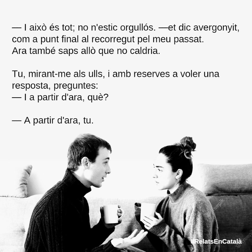 relatscat's tweet photo. #RelatsEnCatalà
...
#LlegirEnCatalà #text #conte #LiteraturaCatalana #CulturaCatalana #escrits #lletres #escriptor #escriptora #literatura #català #AutorsCatalans #AutoresCatalanes #lletrescatalanes #escric #EscriureEnCatalà #frases #poesia #elplaerdescriure https://t.co/tEkMKvw0GV