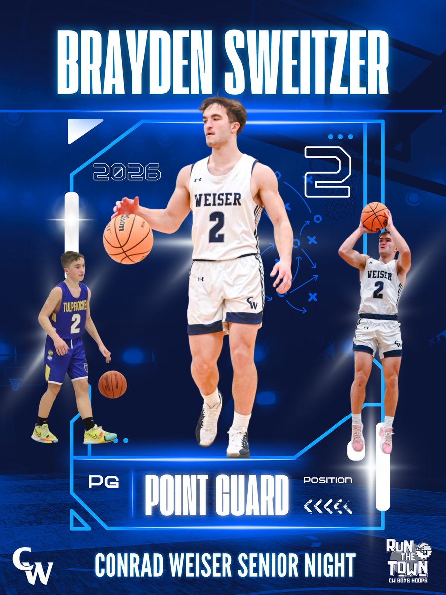 WeiserBoysHoops's tweet photo. Senior Night 🏀💙
Next Up!! Tonight we celebrate our two-year Varsity starter, #2 Brayden Sweitzer aka Beans. Proud of everything you gave to the program.
#SeniorNight #VarsityBasketball #HardNosedPlayer #RUNtheTOWN https://t.co/Lwu6AYt2TN