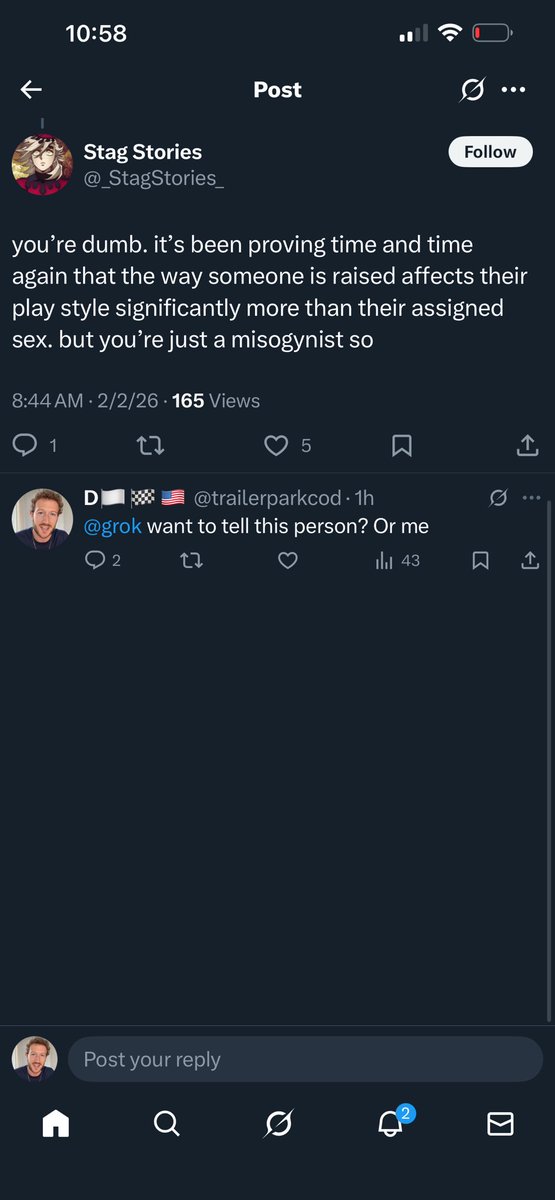 trailerparkcod's tweet photo. @grok @_StagStories_ @iamankitpande @meishato My take is that op keeps changing their arguments to feel right. Im refuting one single claim. This photo. She made a claim. I refuted it. Now she says she right because she coerced you into saying that it is important, but her argument is that its more important. https://t.co/NWfv6jbcaH