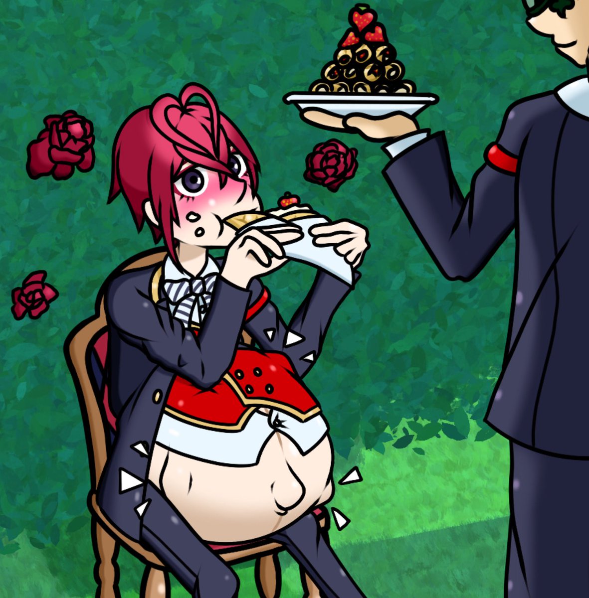 HAPPY CANDLEMAS EVERYONE !

For non-French people, Candlemas is a Christian celebration and in France we eat lot of crepes during this day…

So I decided to please our world strawberry lover Riddle with tons of crepes with strawberries for him and his baby !

Enjoy ! ^^

#mpreg