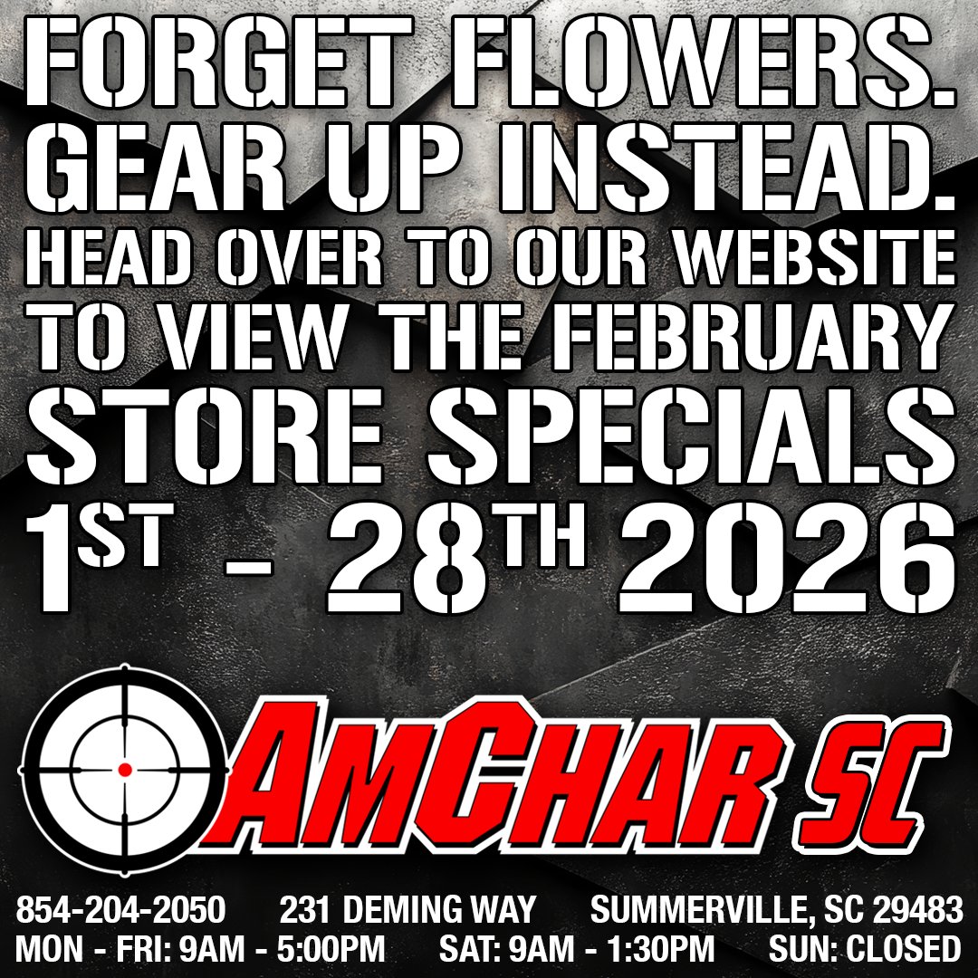 amchar_sc's tweet photo. Forget flowers. Gear up instead. 🌹❌

Our monthly flyer is live with deals you don’t want to miss. Visit our website to check it out. https://t.co/LVc0jYU20Y