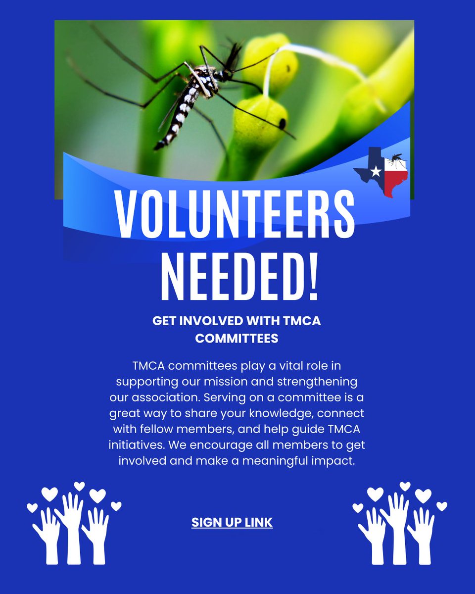 texasmosquito's tweet image. Join the TMCA committees #TMCA #texasmosquitocontrol #mosquitocontrol 

tiffns85.wixforms.com/f/742268671067…