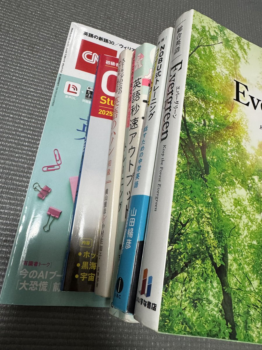 今日の朝活。

今朝は暴れん坊将軍お休みで、政見放送で目が覚める。

本日も
CNNEnglish Express音読
Evergreen
NOBU式トレーニング
英語秒速アウトプット
ハノン初級編
などやっていきます。